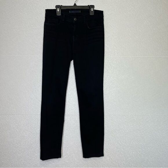 J Brand Mid Rise Shadow Skinny Jeans Black 28 - Picture 2 of 7